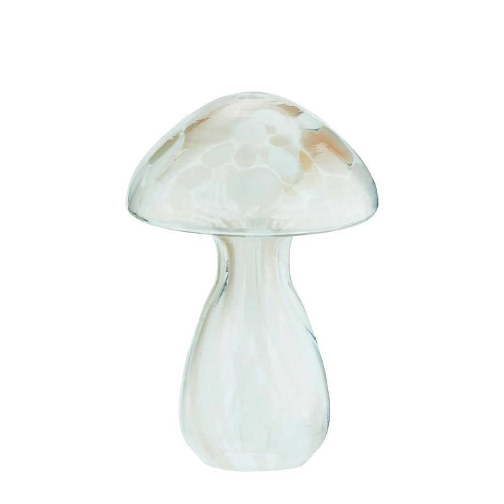 Decorative objects - Glass mushroom, white - MADAM STOLTZ