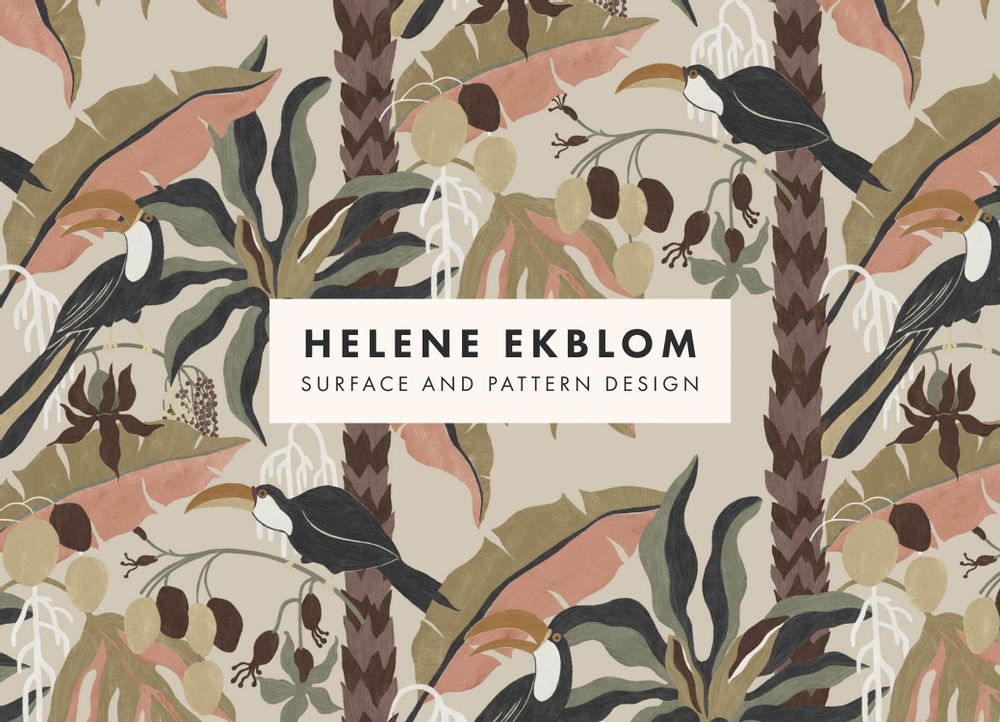 Tissus - Tucan - HELENE EKBLOM PATTERN DESIGN