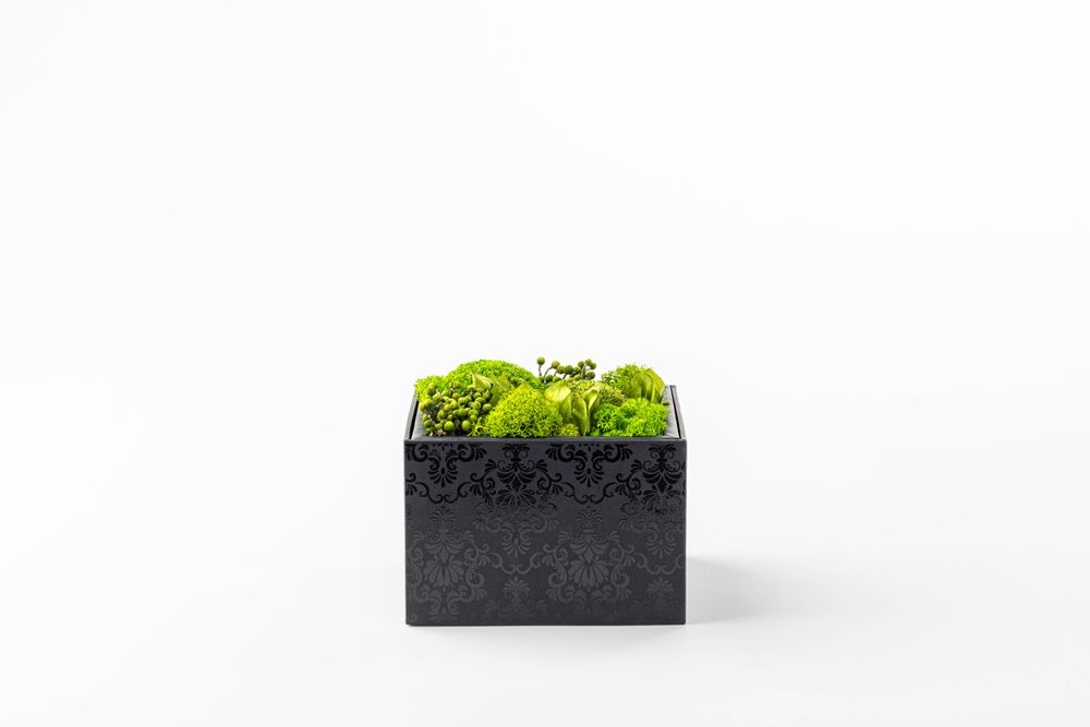 Coffrets et boîtes - Coffret de fleurs préservées - Boîte carrée taille M - BENOIT SAINT AMAND