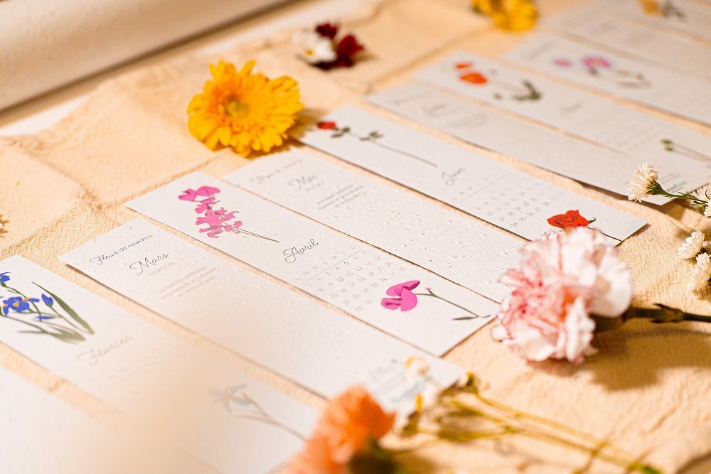Papeterie - Lot de marque-pages à planter - PAPIERFLEUR