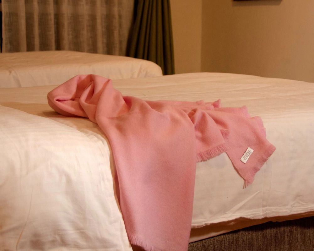 Decorative objects - 100% cashmere blanket - Light pink - HIGHLAND PASHMINA