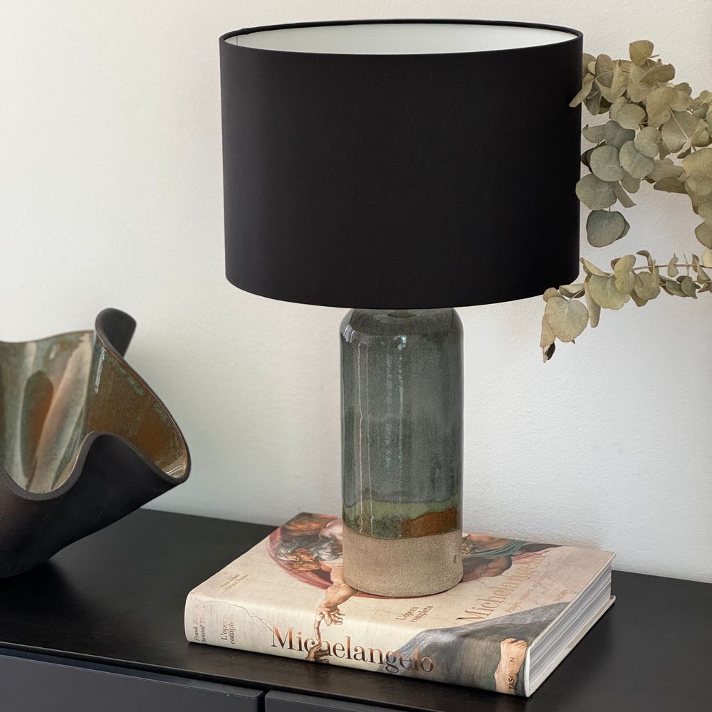 Ceramic - STONEWARE TABLE LAMP - LUNA COLLECTION - DI VINCENZO POUJOULA