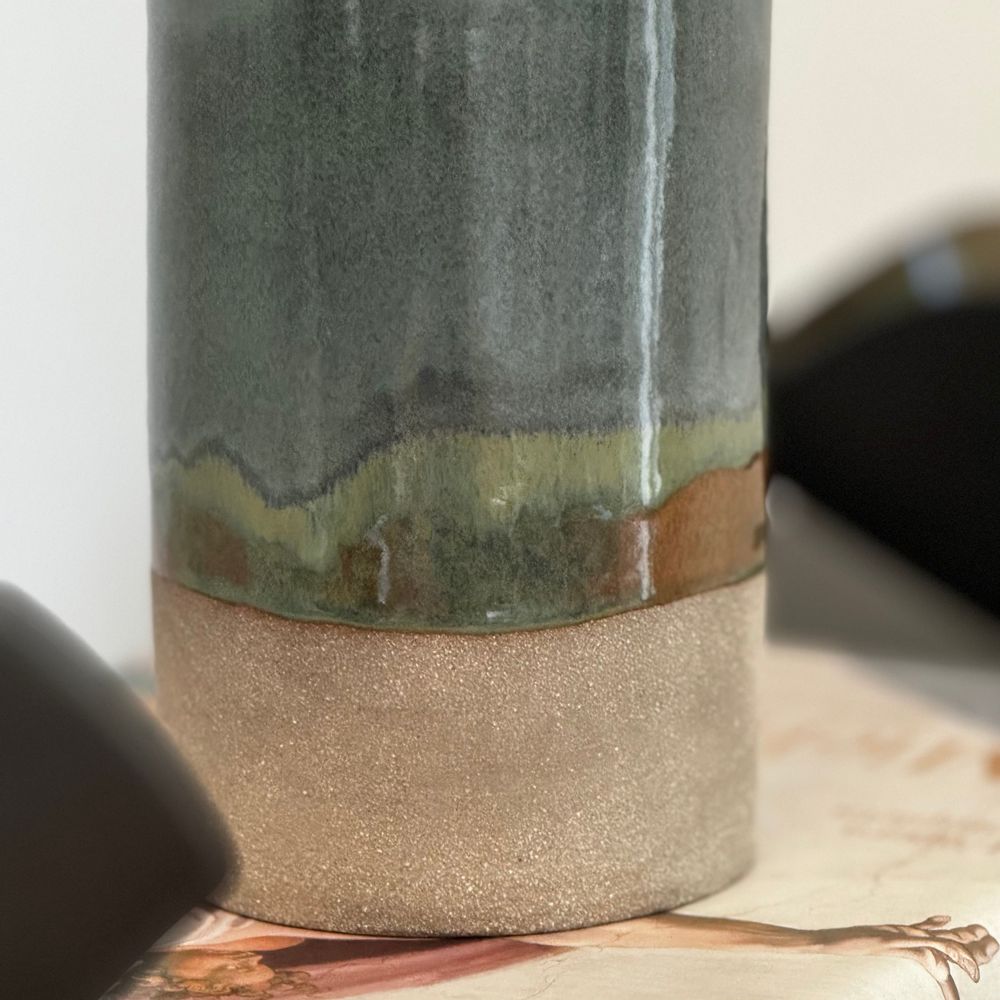 Ceramic - STONEWARE TABLE LAMP - LUNA COLLECTION - DI VINCENZO POUJOULA
