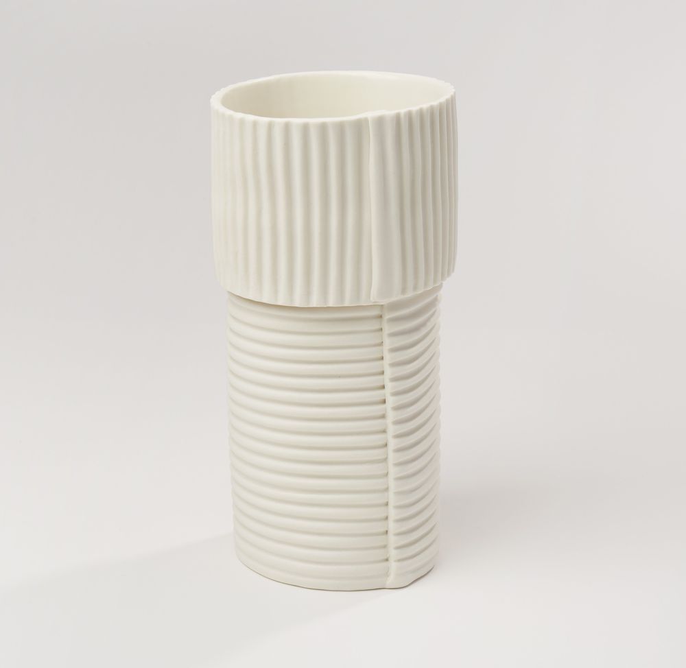 Pièces uniques - Vase en porcelaine - Calpis - FANNY LAUGIER PORCELAINE