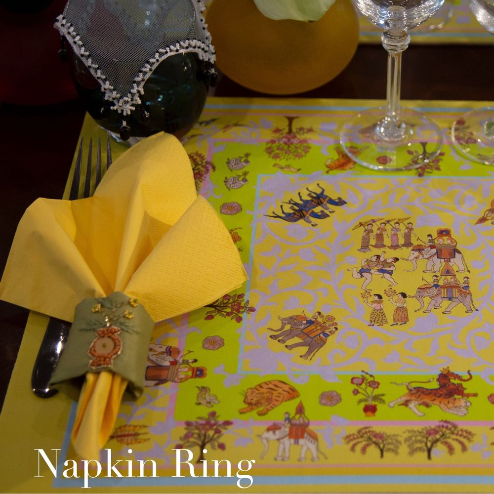 Gifts - Napkin Ring - Beads Embroidery Flower - PICHITA X TEEMA  RUCKSAJIT