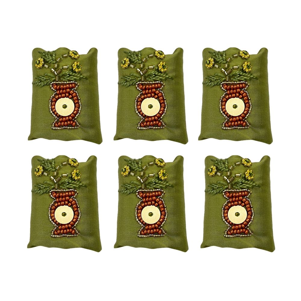 Gifts - Napkin Ring - Beads Embroidery Flower - PICHITA X TEEMA  RUCKSAJIT