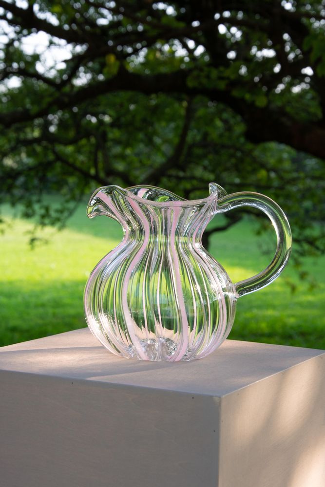 Carafes - 'Torcello' Striped Pitcher - TUTTOATTACCATO