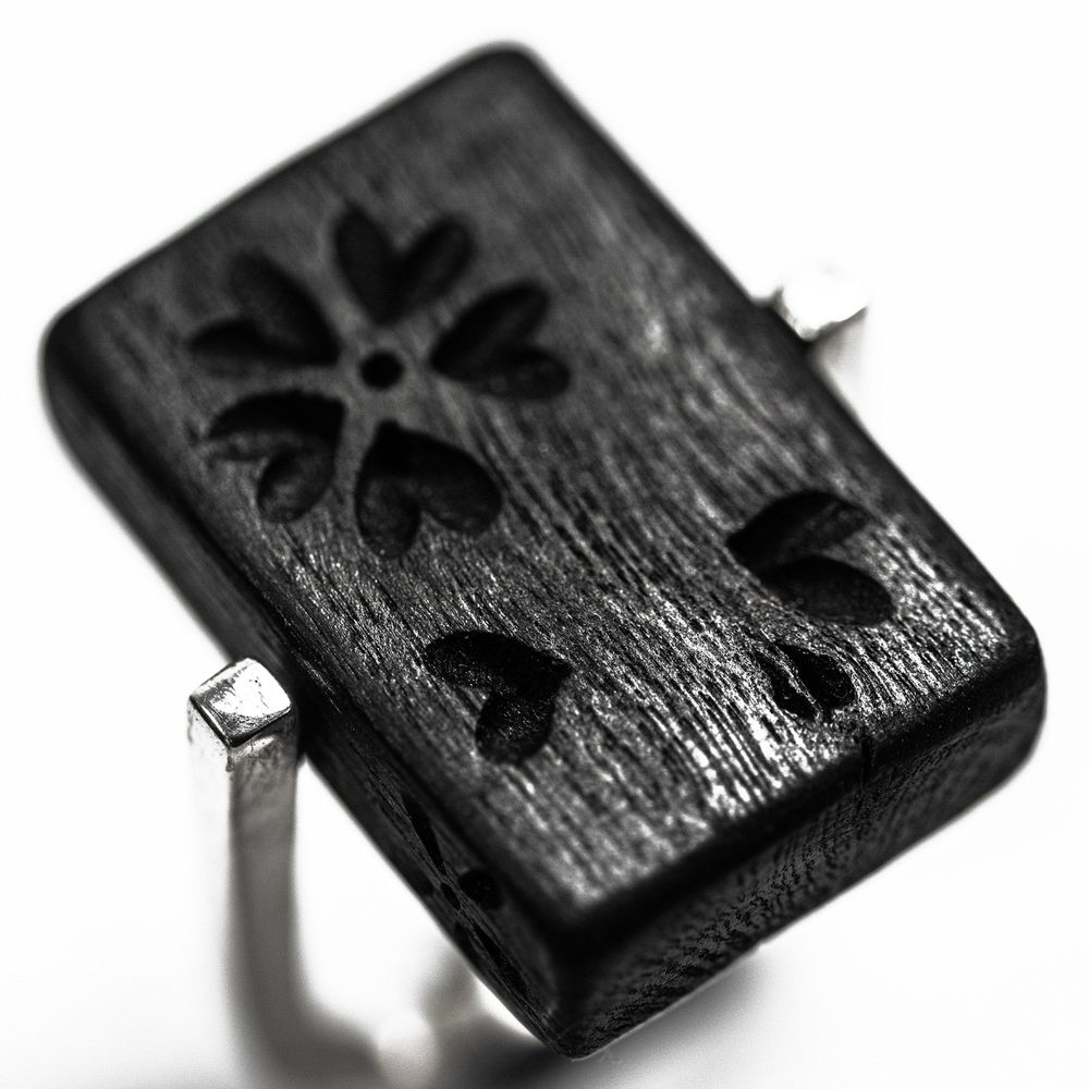 Bijoux - Bague et boucles d'oreilles KOMA - CHARCOAL ESKIMEÏT