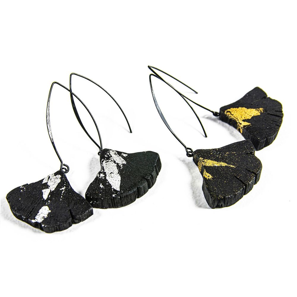 Bijoux - Collier & boucles d'oreilles KURO - CHARCOAL ESKIMEÏT