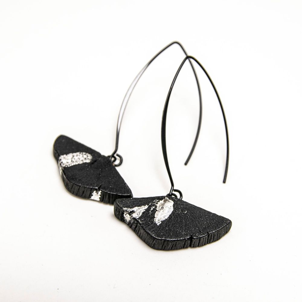 Bijoux - Collier & boucles d'oreilles KURO - CHARCOAL ESKIMEÏT