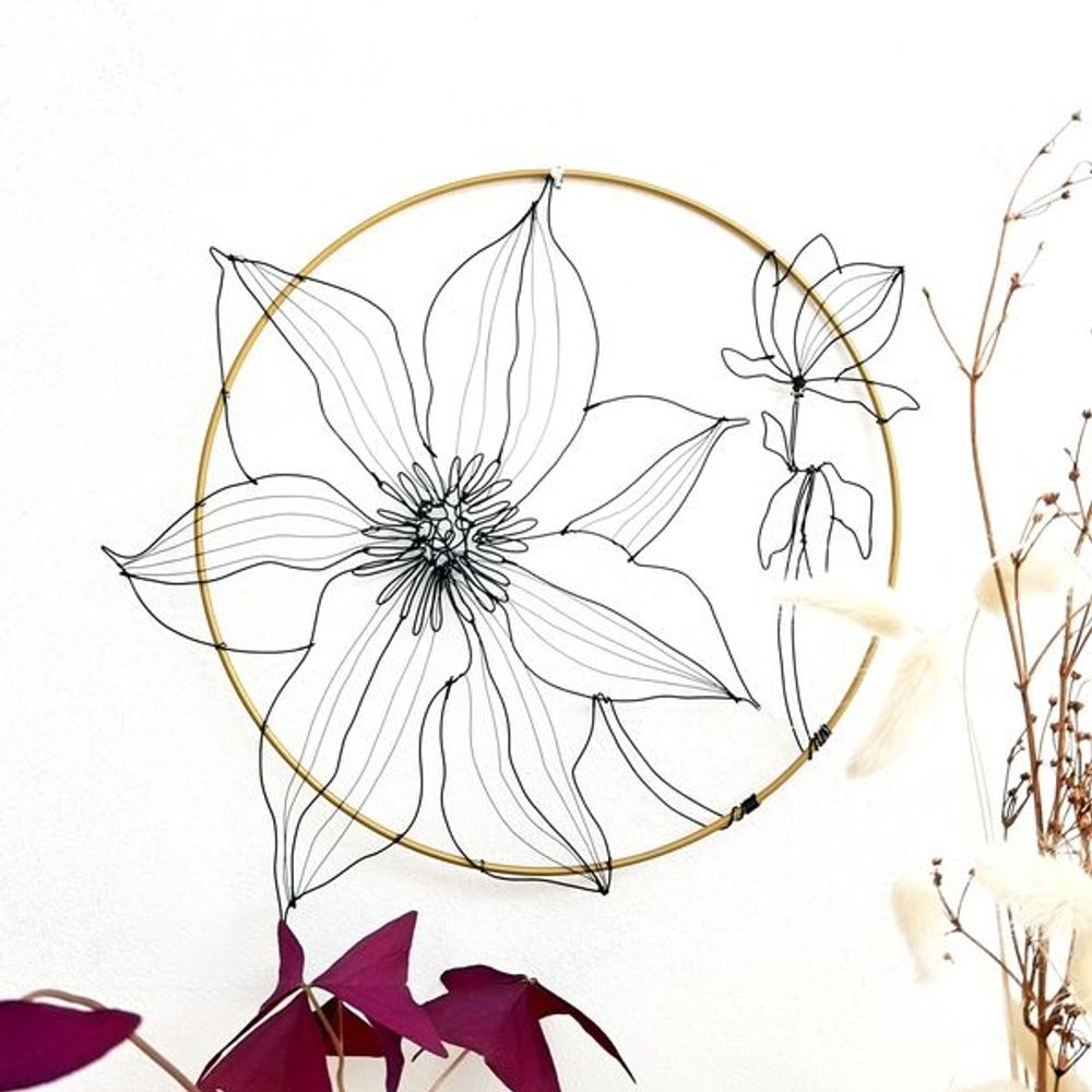 Autres décorations murales - CLEMATITE 25 CM - O'FIL DES RÊVERIES DE NANA