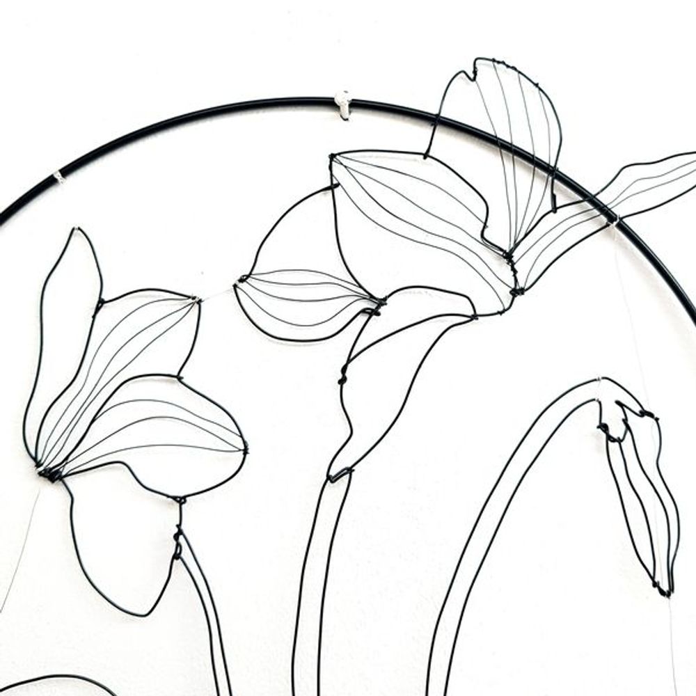 Other wall decoration - WALL DECORATION - CYCLAMEN 25 CM - O'FIL DES RÊVERIES DE NANA