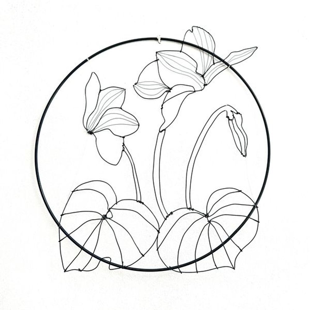 Other wall decoration - WALL DECORATION - CYCLAMEN 25 CM - O'FIL DES RÊVERIES DE NANA