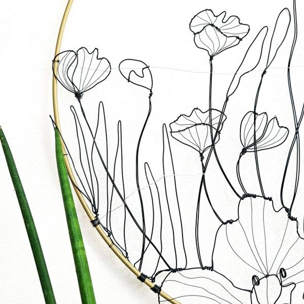 Décorations florales - DECORATION MURALE - NATURE 40 CM - O'FIL DES RÊVERIES DE NANA