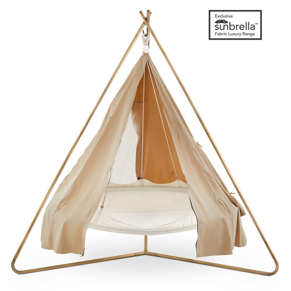 Lawn chairs - 1.8m TiiPii Bed, Deluxe Stainless Steel Stand & Poncho Cover Set - TIIPII BED