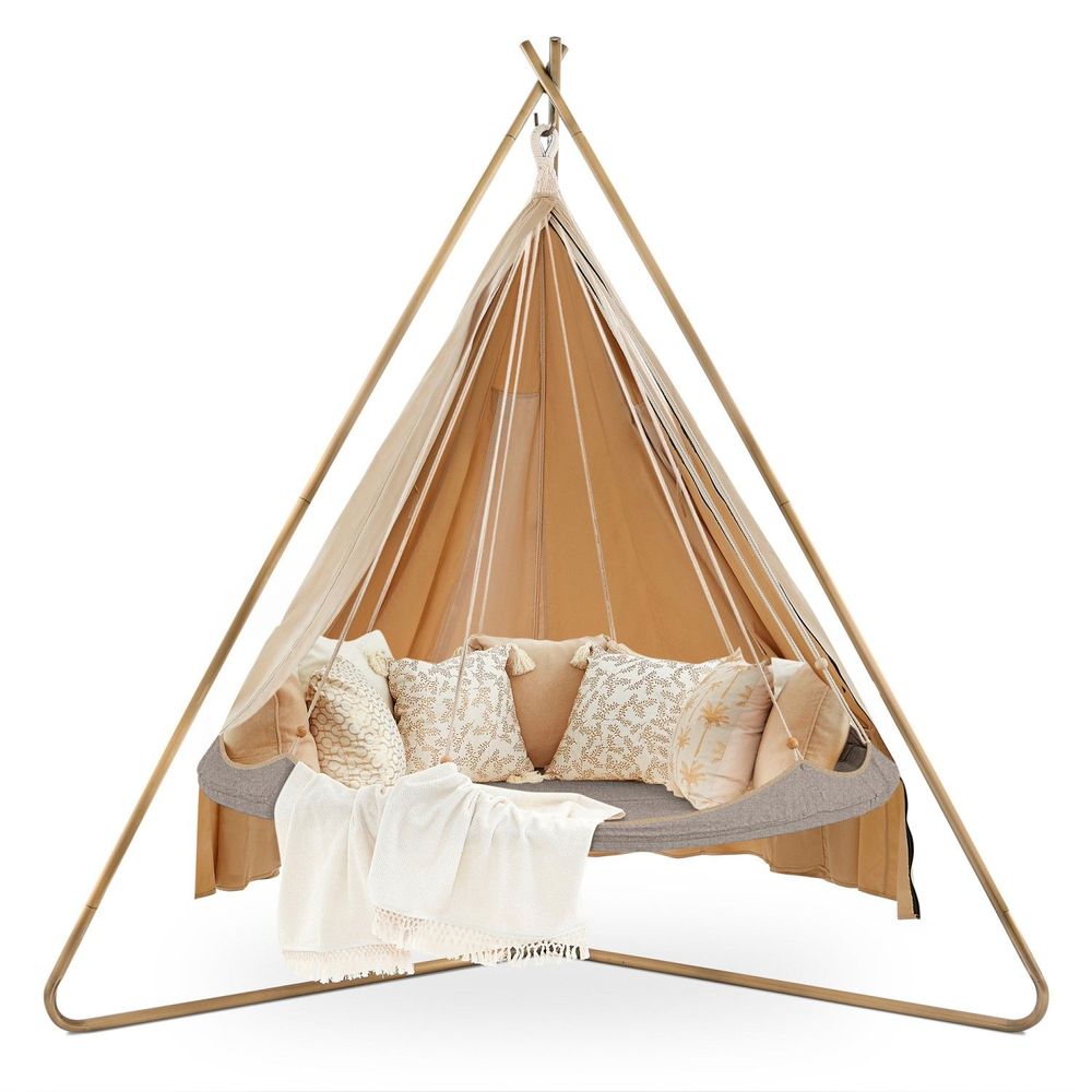 Lawn chairs - 1.8m TiiPii Bed, Deluxe Stainless Steel Stand & Poncho Cover Set - TIIPII BED
