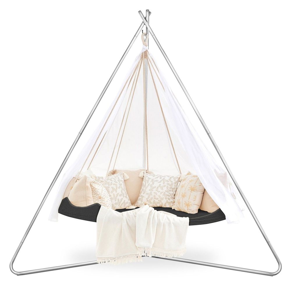 Lawn chairs - 1.8m TiiPii Bed & Deluxe Stainless Steel Stand, The Deluxe Hanging Set - TIIPII BED