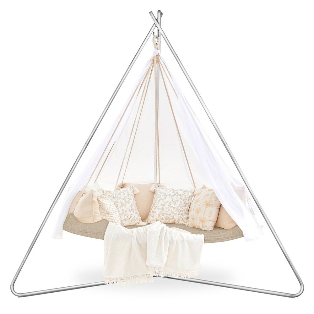 Lawn chairs - 1.8m TiiPii Bed & Deluxe Stainless Steel Stand, The Deluxe Hanging Set - TIIPII BED