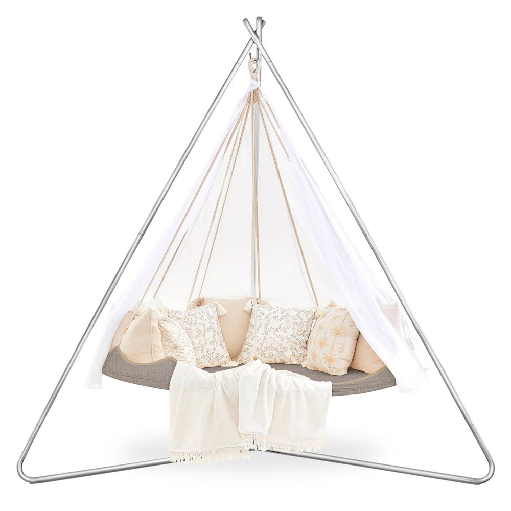 Lawn chairs - 1.8m TiiPii Bed & Deluxe Stainless Steel Stand, The Deluxe Hanging Set - TIIPII BED