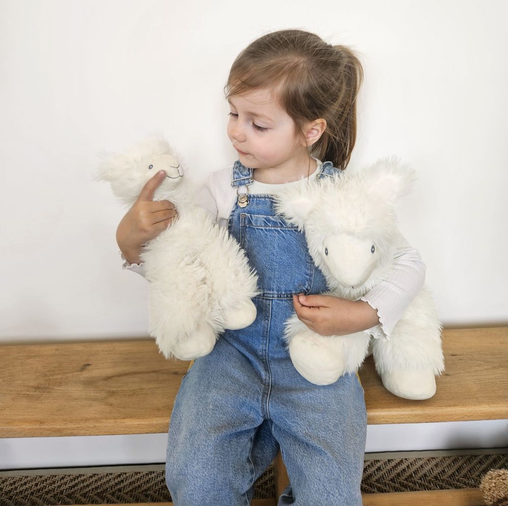 Peluches - Lama Levi (Fabriqué en polyester recyclé) - HAPPY HORSE & BAMBAM