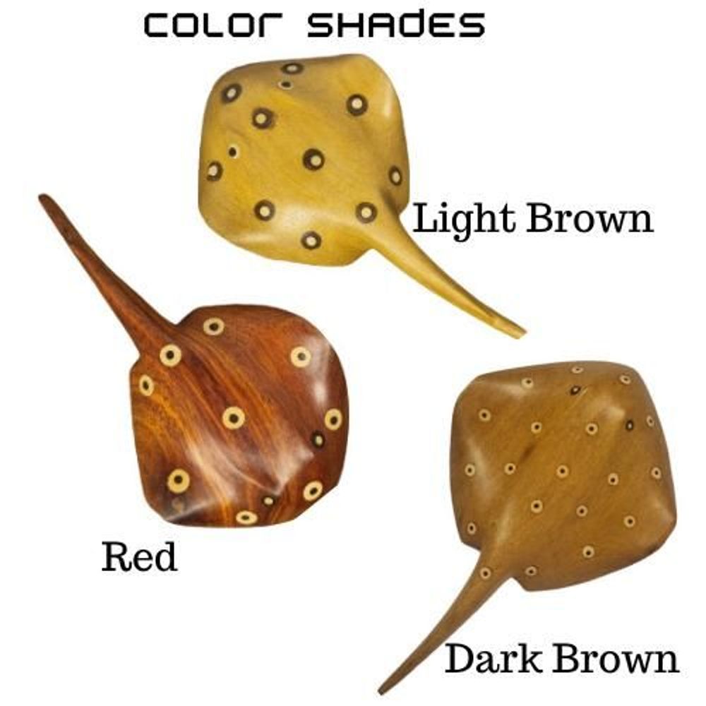 Decorative objects - Stingray in Wood - Ethnicity Baré - Amazon - Various Sizes and Colors - ARUH ART & DECOR