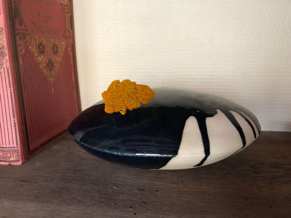 Decorative objects - Message safe - COCOON\" Cloudless midnight\” - Sandstone - MOMENT CÉRAMIQUE