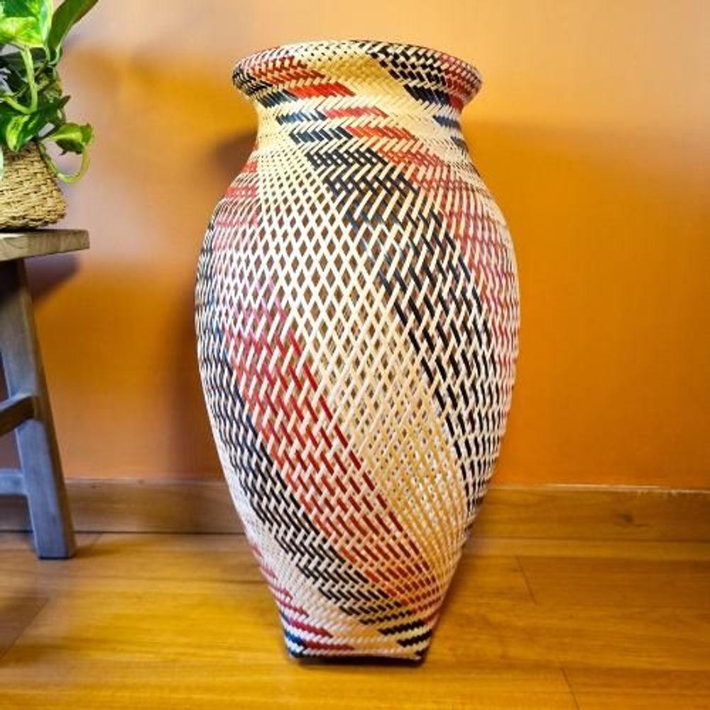 Decorative objects - Baniwa Indigenous Straw Pitcher - Amazon - 65cm height - ARUH ART & DECOR