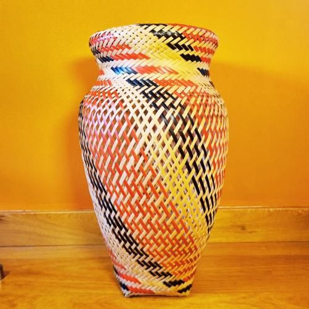 Decorative objects - Baniwa Indigenous Straw Pitcher - Amazon - 45cm high - ARUH ART & DECOR