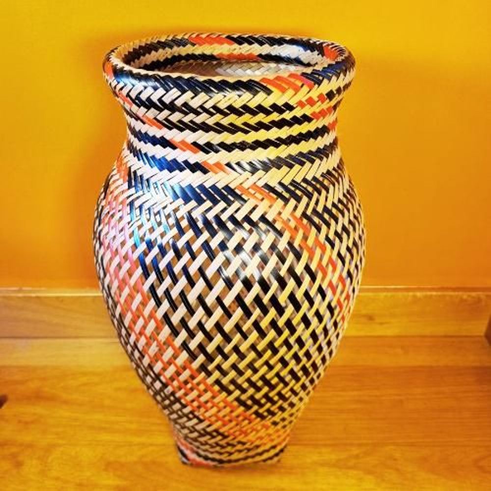 Decorative objects - Baniwa Indigenous Straw Pitcher - Amazon - 45cm high - ARUH ART & DECOR