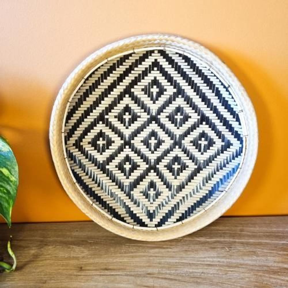 Design objects - Baniwa Ethnic Indigenous Straw Sieve - Amazon - 30cm Diameter - ARUH ART & DECOR