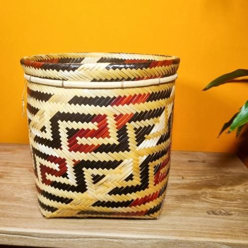 Decorative objects - Baniwa Ethnic Indigenous Basket 20 x 20 cm - ARUH ART & DECOR