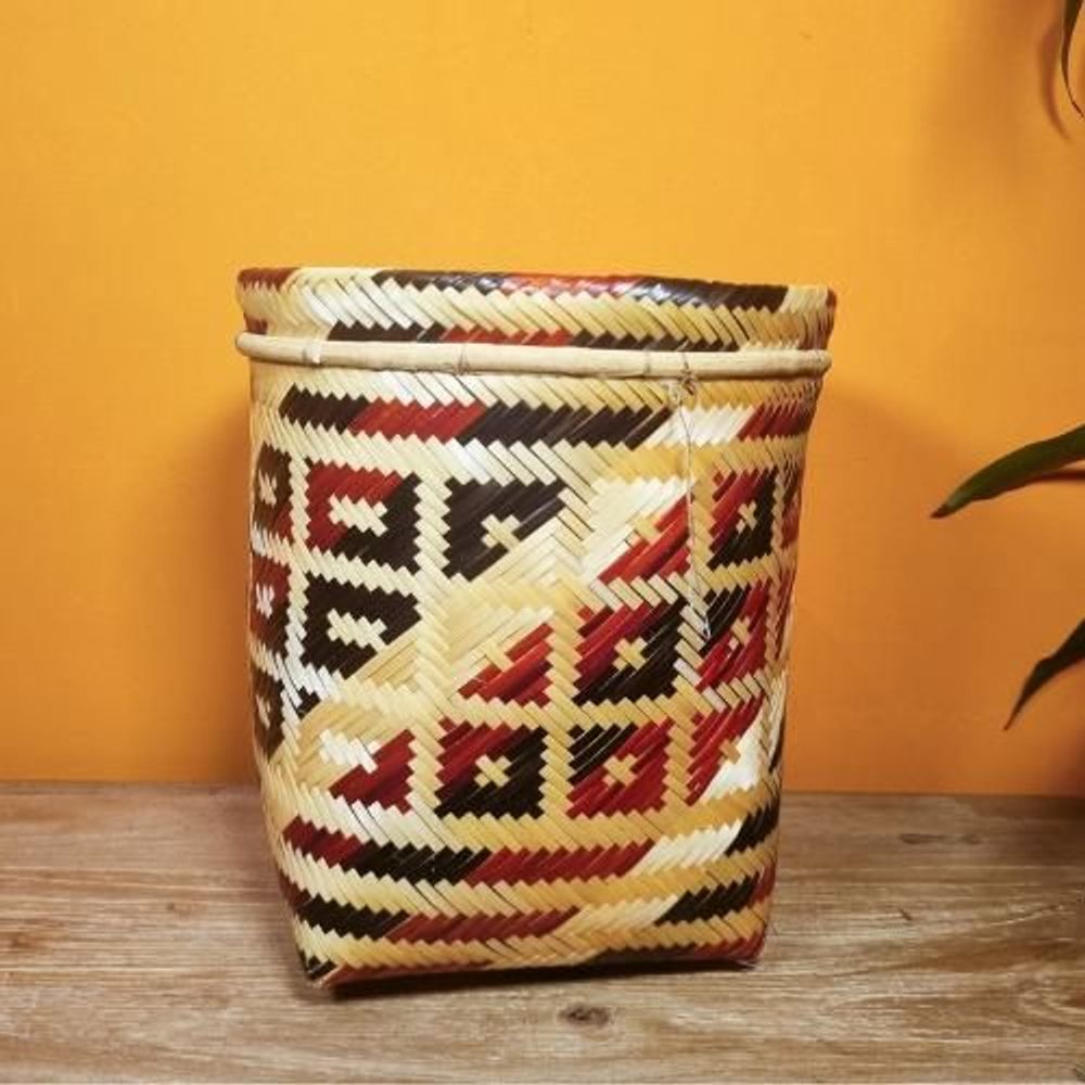 Decorative objects - Baniwa Ethnic Indigenous Basket 20 x 20 cm - ARUH ART & DECOR