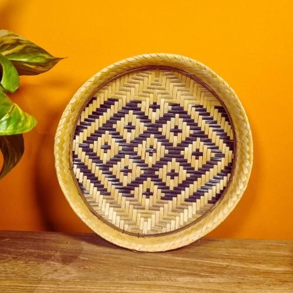 Decorative objects - Indigenous Straw Sieve Baniwa Ethnicity - Amazon - 20cm diameter - ARUH ART & DECOR