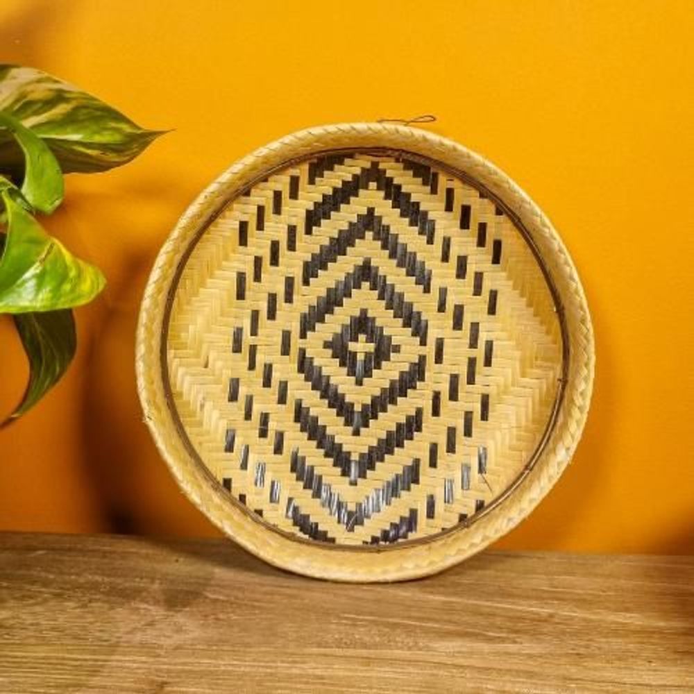 Decorative objects - Indigenous Straw Sieve Baniwa Ethnicity - Amazon - 20cm diameter - ARUH ART & DECOR