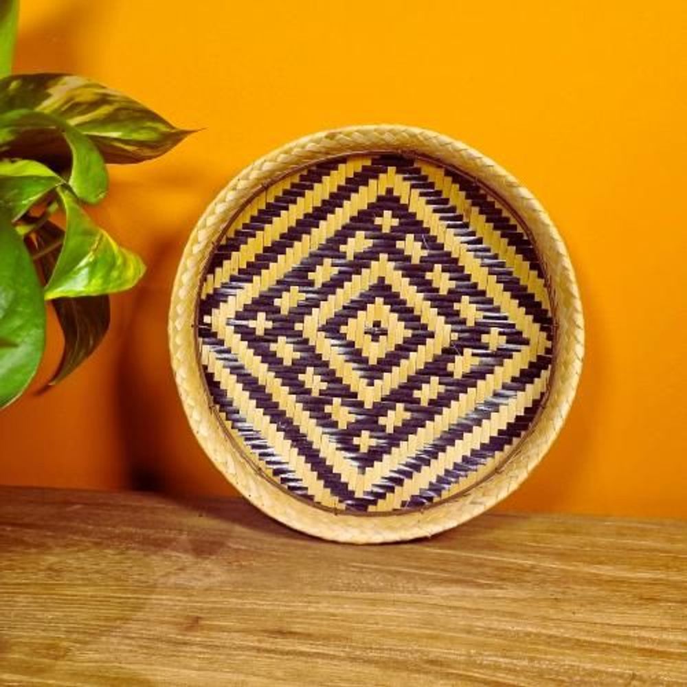 Decorative objects - Indigenous Straw Sieve Baniwa Ethnicity - Amazon - 20cm diameter - ARUH ART & DECOR