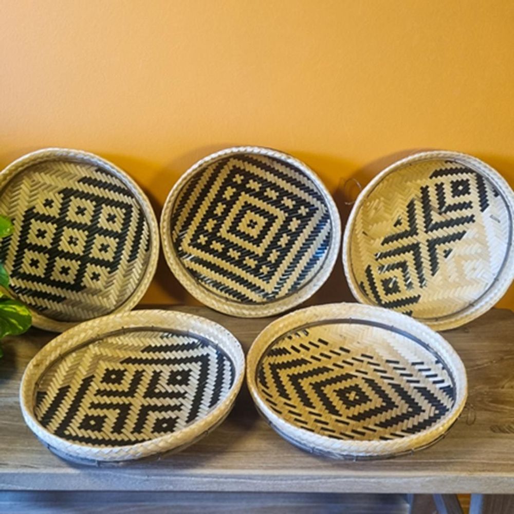 Decorative objects - Indigenous Straw Sieve Baniwa Ethnicity - Amazon - 20cm diameter - ARUH ART & DECOR