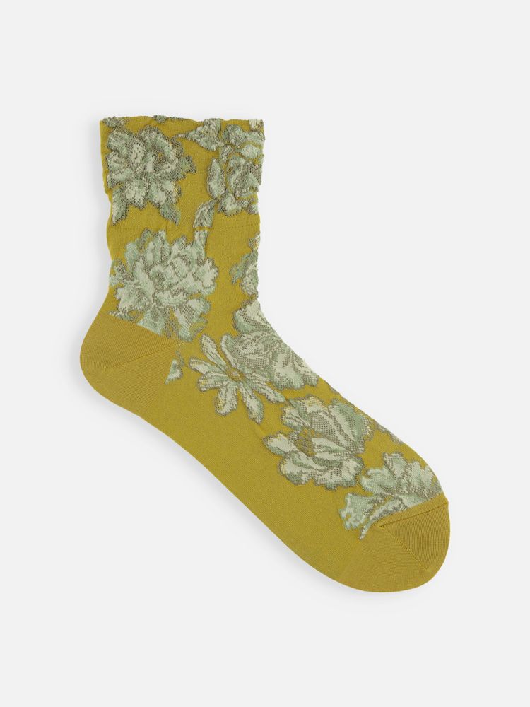 Chaussettes - Socquette fleurs en relief - TABIO