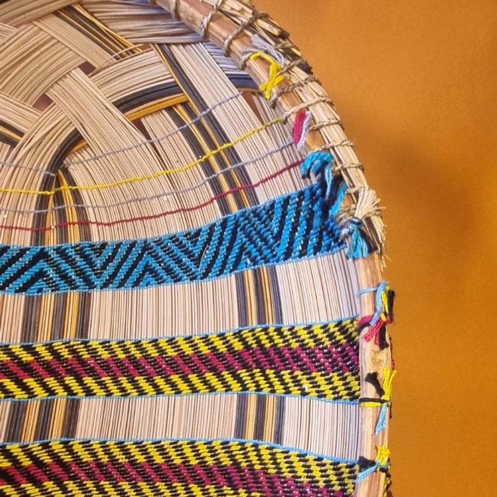 Decorative objects - Indigenous Basket "Kuño" Ethnicity Mehinako 45cm - Amazon - ARUH ART & DECOR