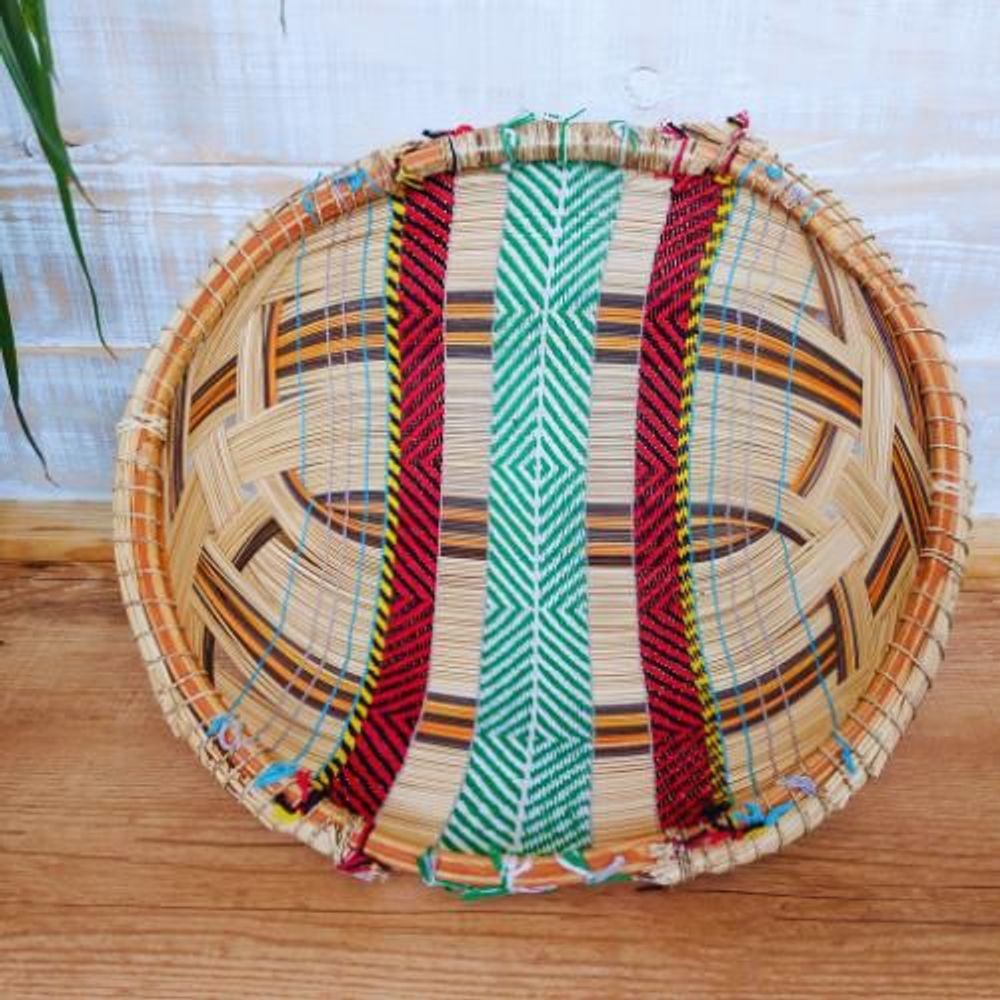 Decorative objects - Indigenous Basket "Kuño" Ethnicity Mehinako 45cm - Amazon - ARUH ART & DECOR
