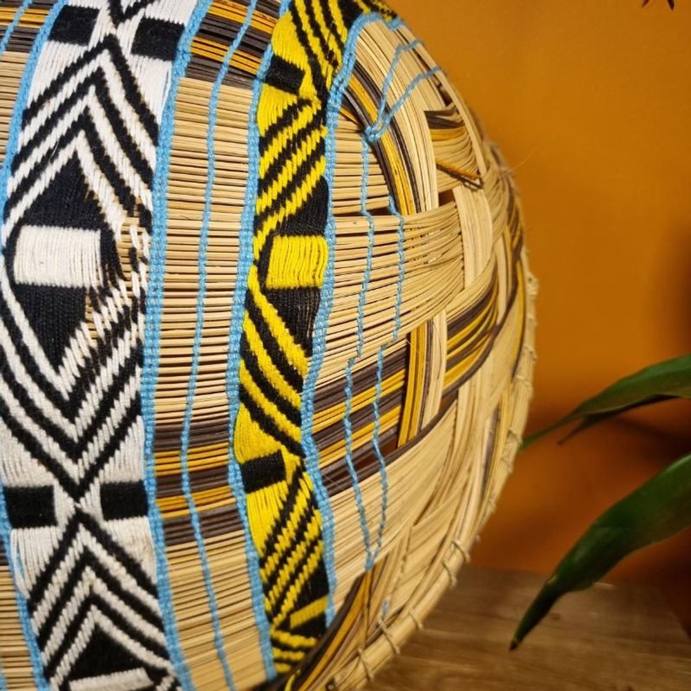 Decorative objects - Indigenous Basket "Kuño" Ethnicity Mehinako 45cm - Amazon - ARUH ART & DECOR