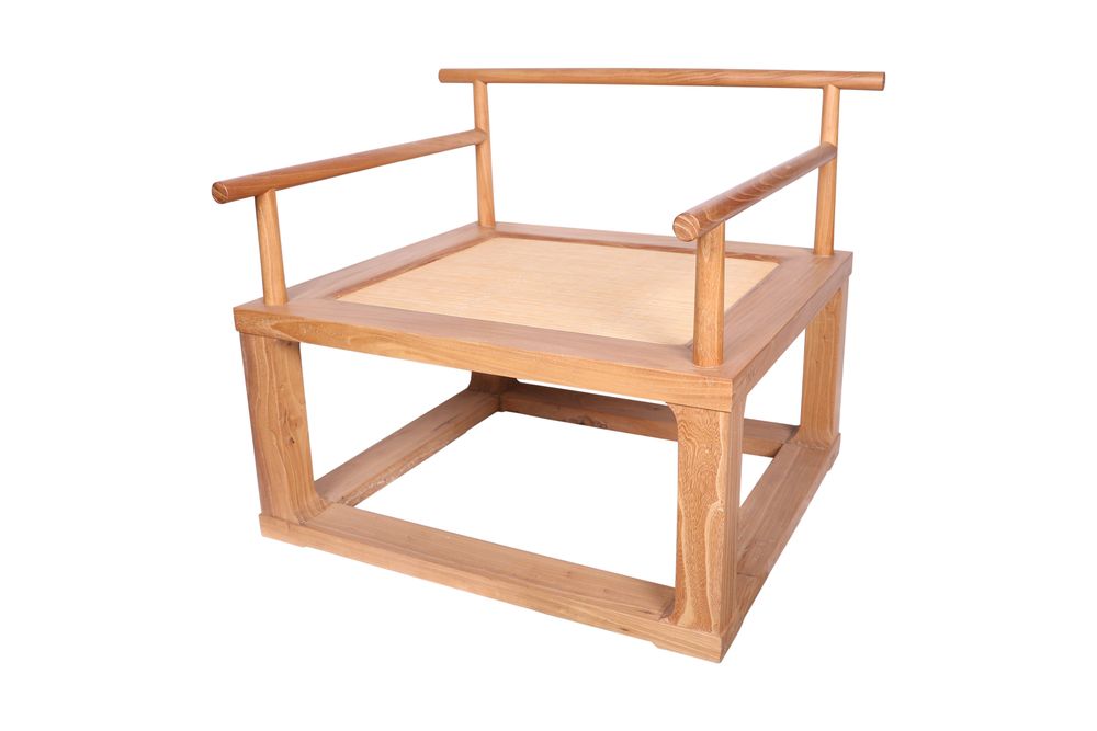 Armchairs - Handmade elm wood calligraphy chair - THE ZHAI