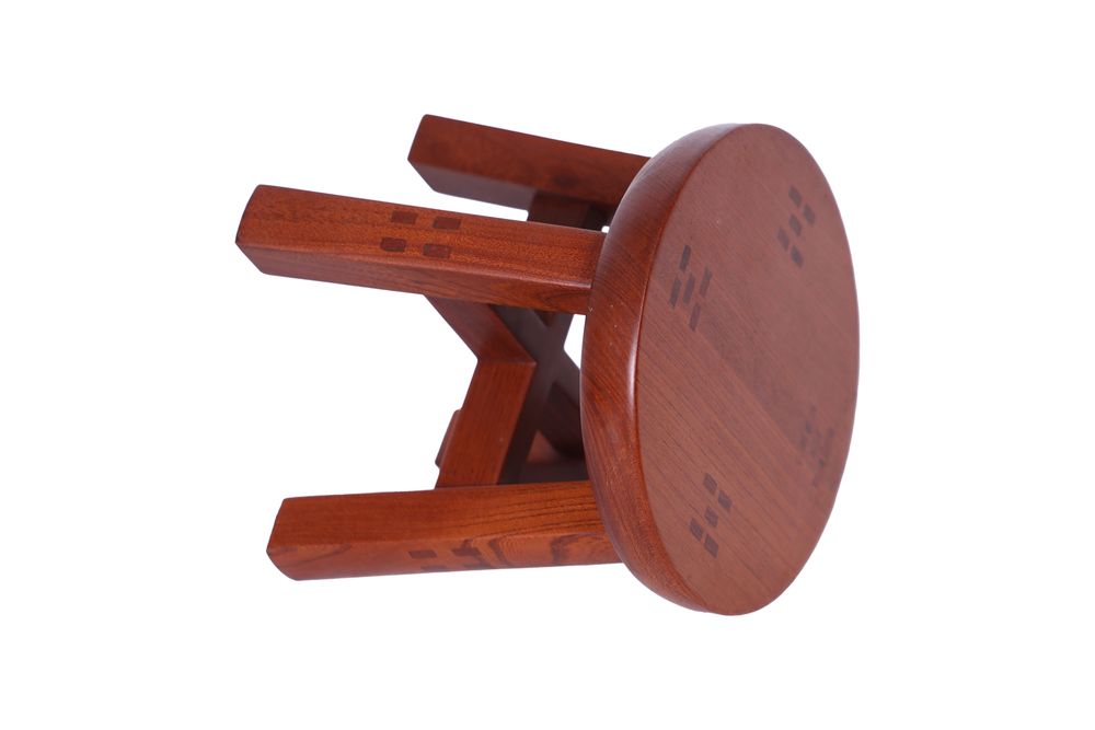 Design objects - Handmade mini round beech wood chair - THE ZHAI