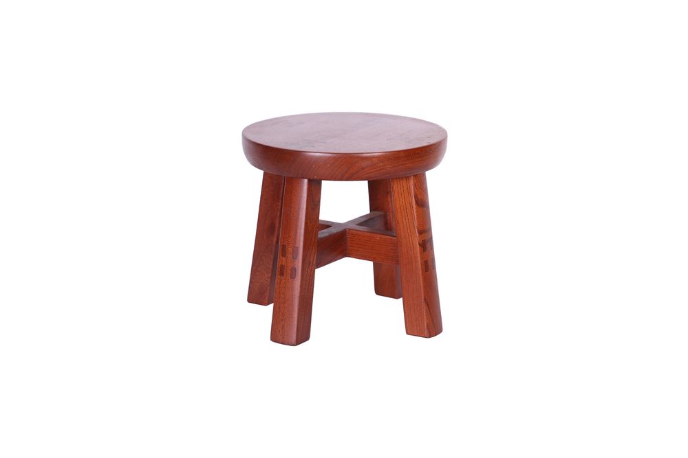 Design objects - Handmade mini round beech wood chair - THE ZHAI
