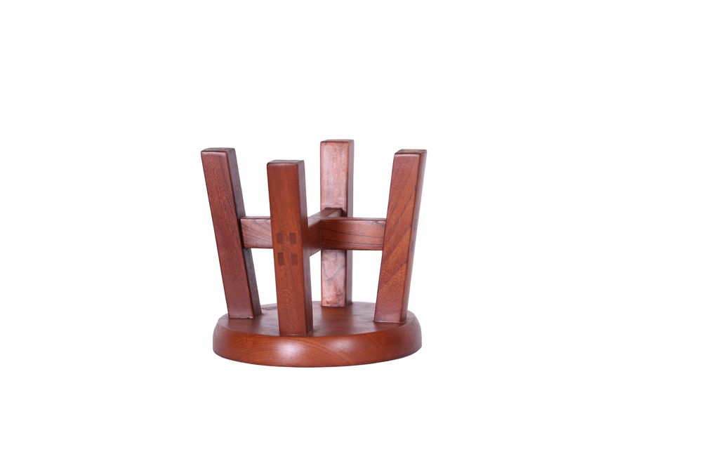 Design objects - Handmade mini round beech wood chair - THE ZHAI