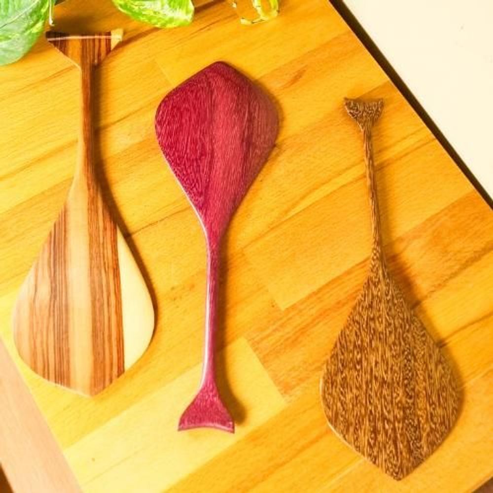 Decorative objects - Mini Indigenous Paddle Solid Hardwood 25cm - Ethnicity Baré - Amazon - ARUH ART & DECOR