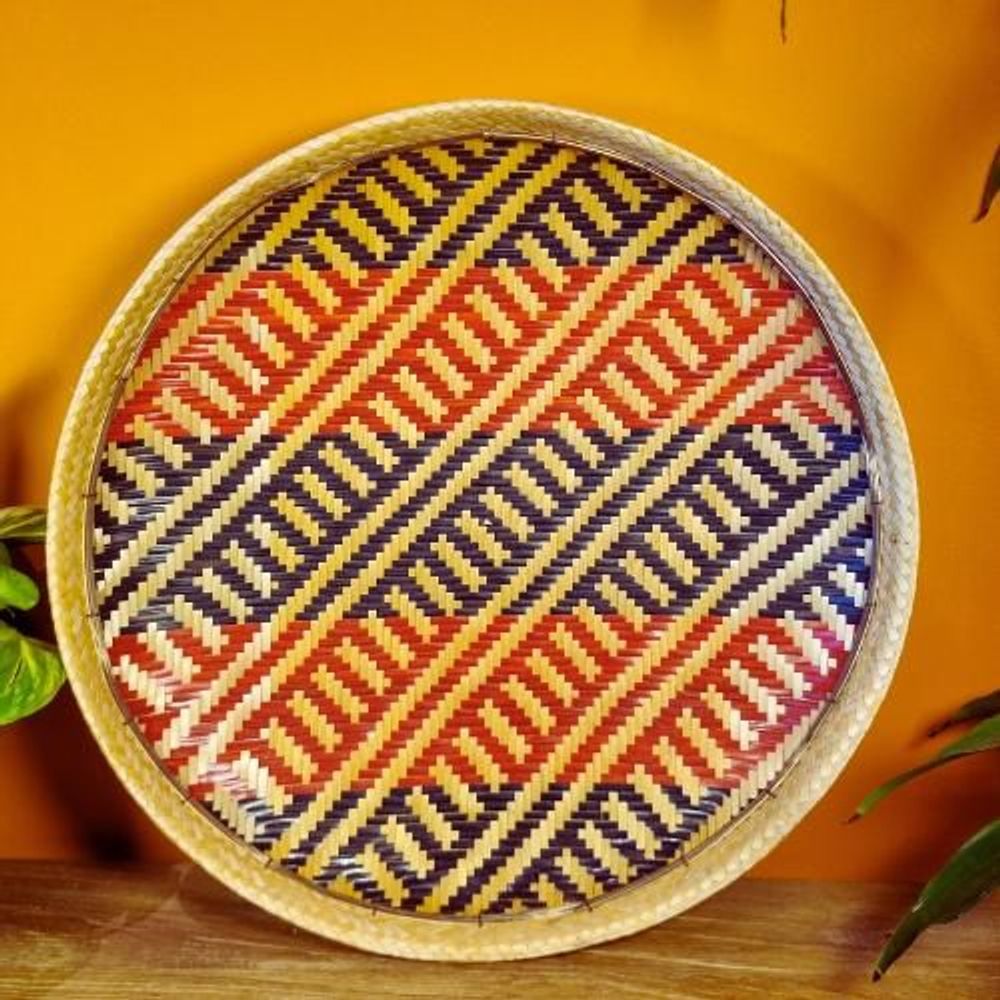 Decorative objects - Indigenous Straw Sieve Baniwa Ethnicity - Amazon - 40cm diameter - ARUH ART & DECOR
