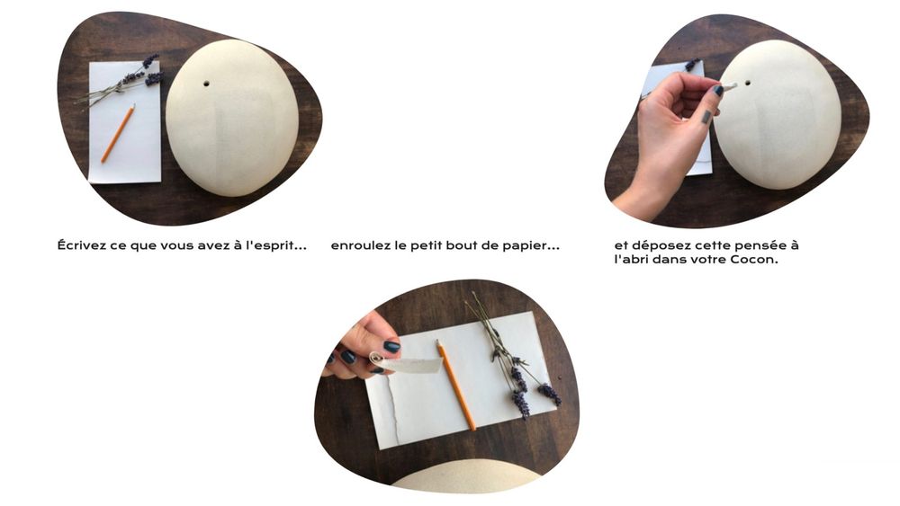 Decorative objects - Message safe - COCOON\" Cloudless midnight\” - Sandstone - MOMENT CÉRAMIQUE