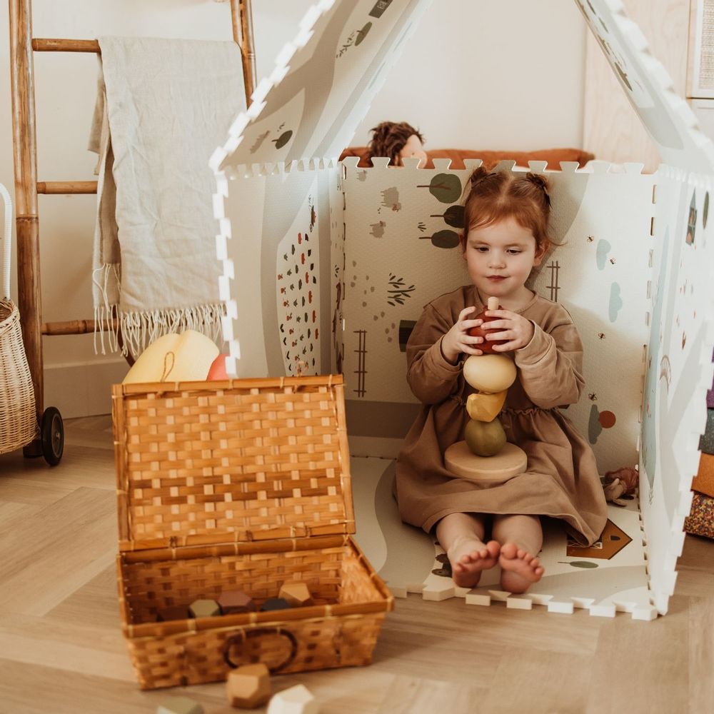 Jeux enfants - Play&Go EEVAA puzzlemat réversible - la ferme - PLAY&GO
