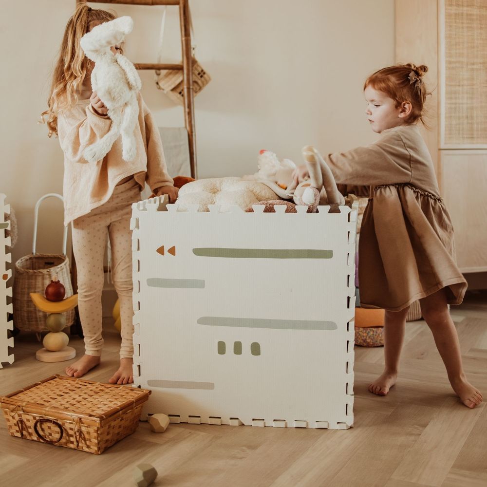 Jeux enfants - Play&Go EEVAA puzzlemat réversible - la ferme - PLAY&GO