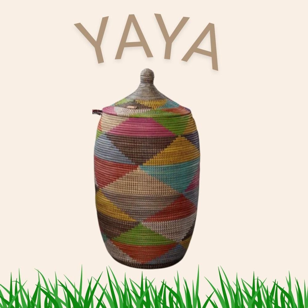 Decorative objects - Large Mulitcolor Natural Basket YAYA - BAOBAB